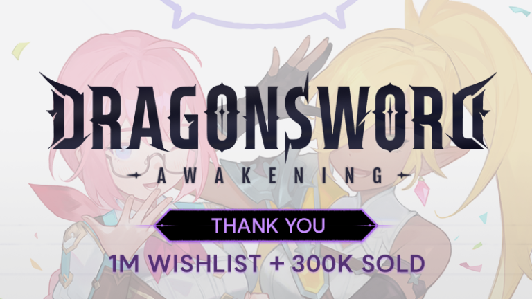 DragonSword: Awakening Celebrates Major Success with One Million Wishlists and 300,000 Copies Sold