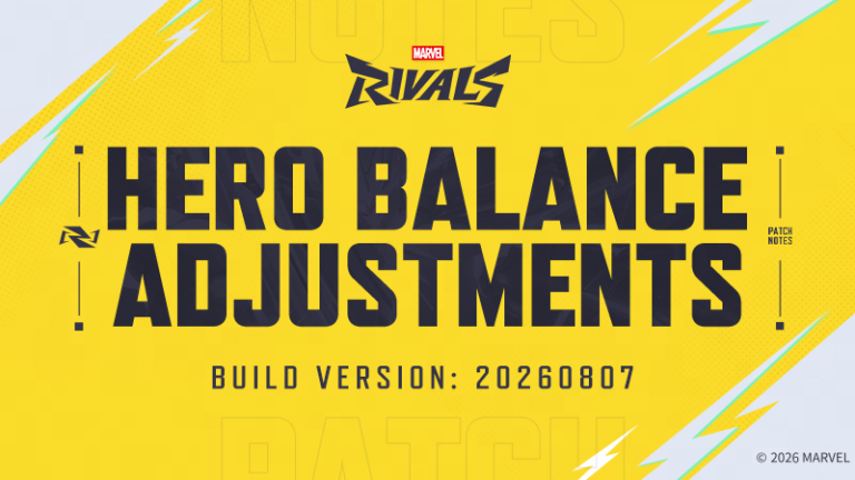 Marvel Rivals Version 20260807 Balance Post: Major Hero Adjustments Reshape Competitive Meta